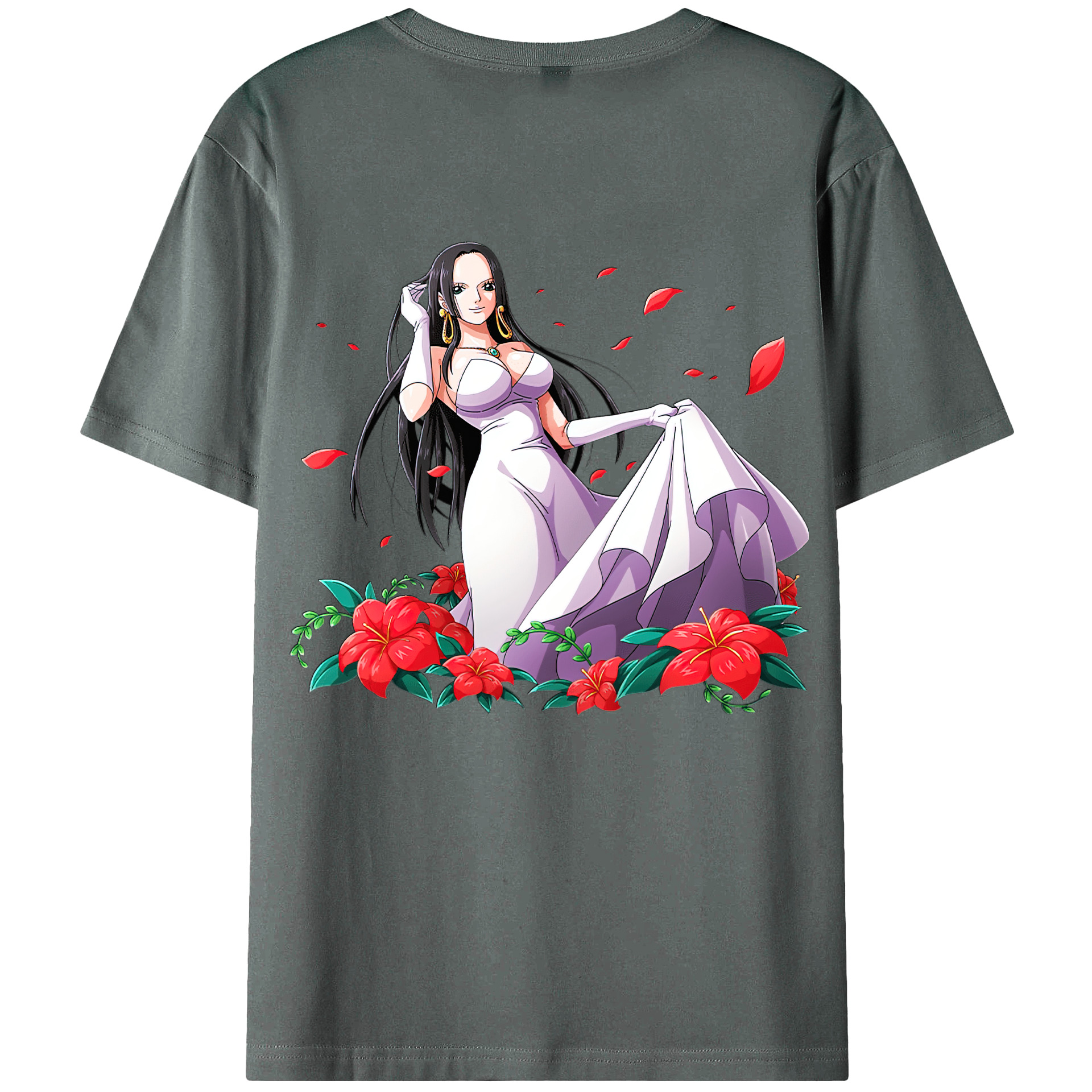 ワンピース ボア・ハンコック ONE PIECE Boa·Hancock 綿100％半袖Tシャツ（背面プリント）